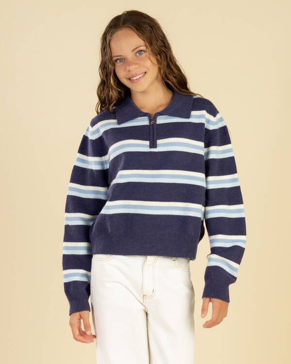 Girls Cadillac Zip Knit Jumper