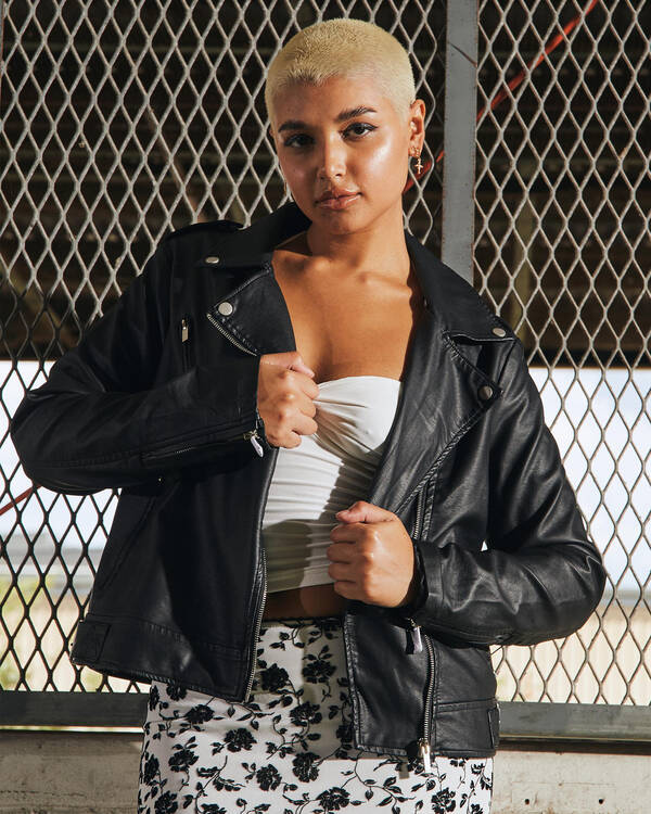 Kenickie Faux Leather Jacket