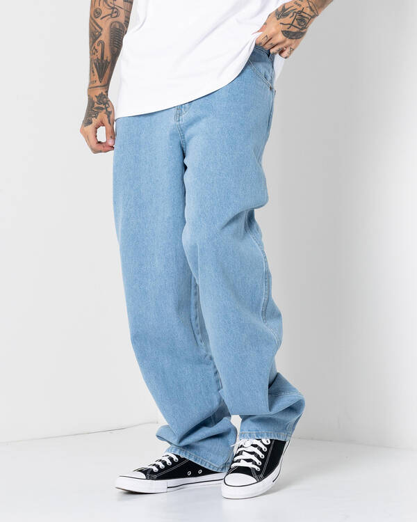 Relaxed Straight Fit Denim Jeans