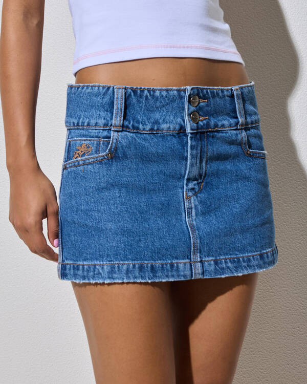 Glazed And Confused Micro Denim Skirt