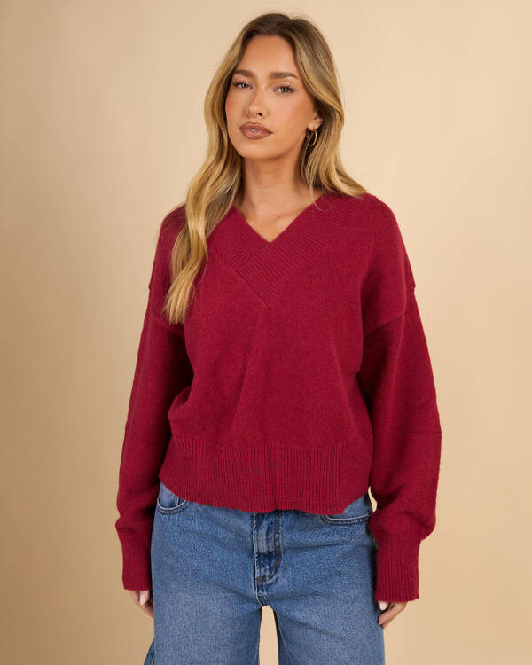 Revival V Neck Knit Jumper