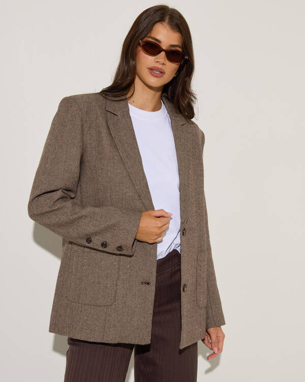 Herringbone Blazer