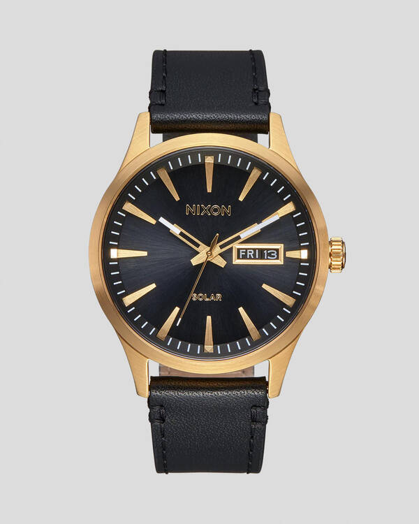 Sentry Solar Leather Watch