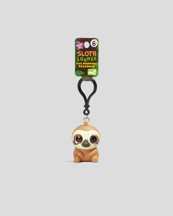 Eye Popping Sloth Keyring