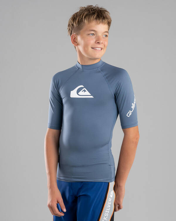 All Time Boy's Short Sleeve Rash Vest