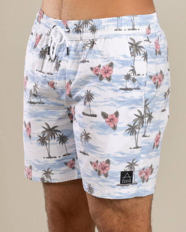 Floretta Elastic Waist Board Shorts