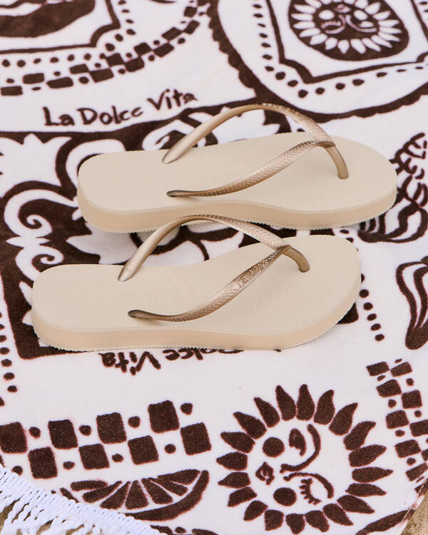 Slim Flatform Thongs