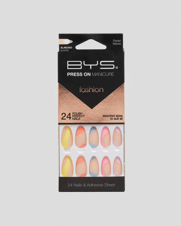 Pastel Swirls Press on Fake Nail Pack