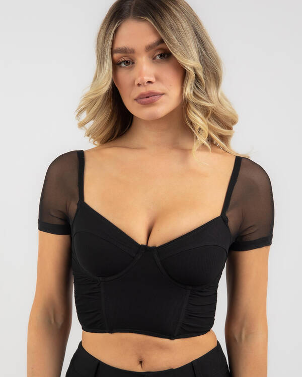 Wolfie Mesh Corset Top