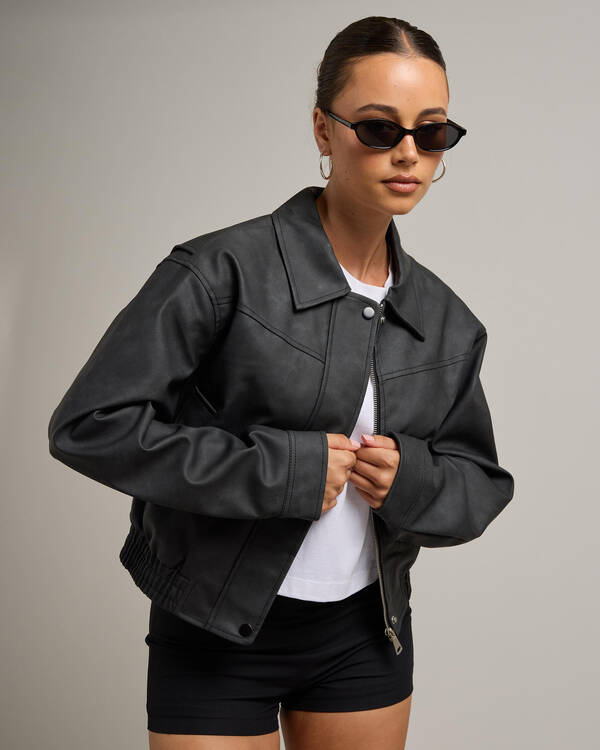 Brando Faux Leather Jacket
