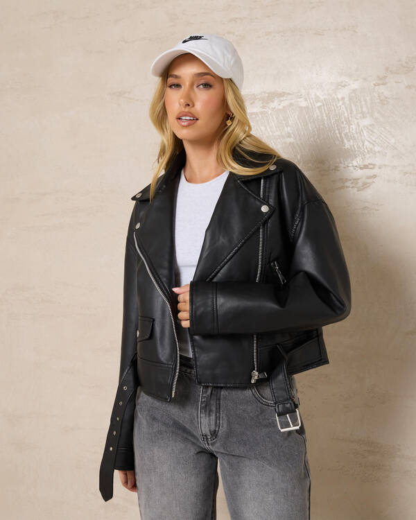 Cruz Faux Leather Jacket