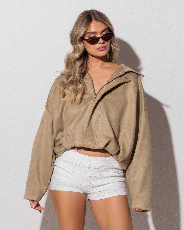 London Faux Suede Jacket
