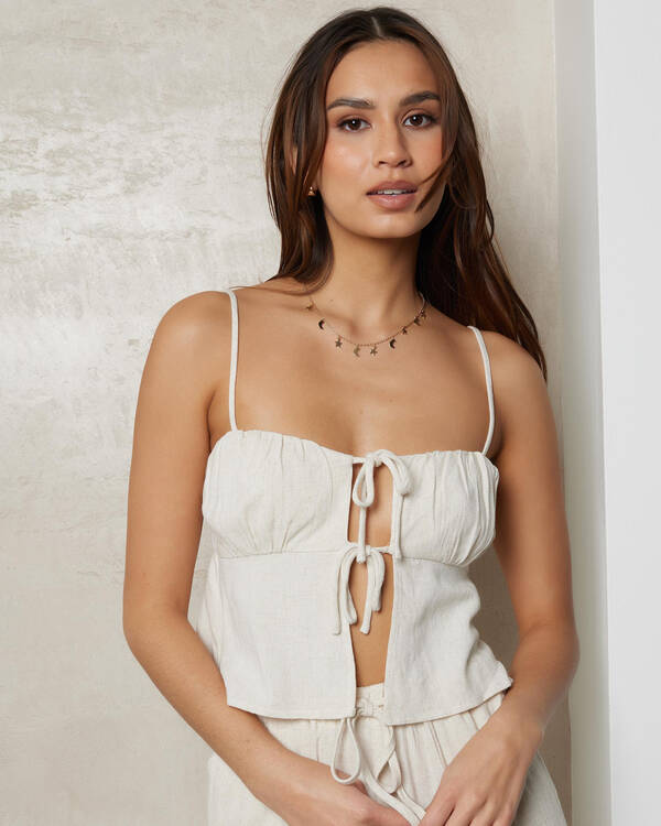 Zelm Dallis Tie Front Top