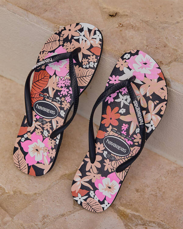 Slim Ditsy Bloom Thongs