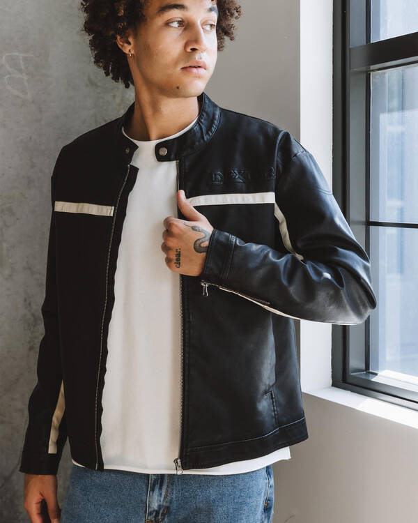 Tour Faux Leather Jacket