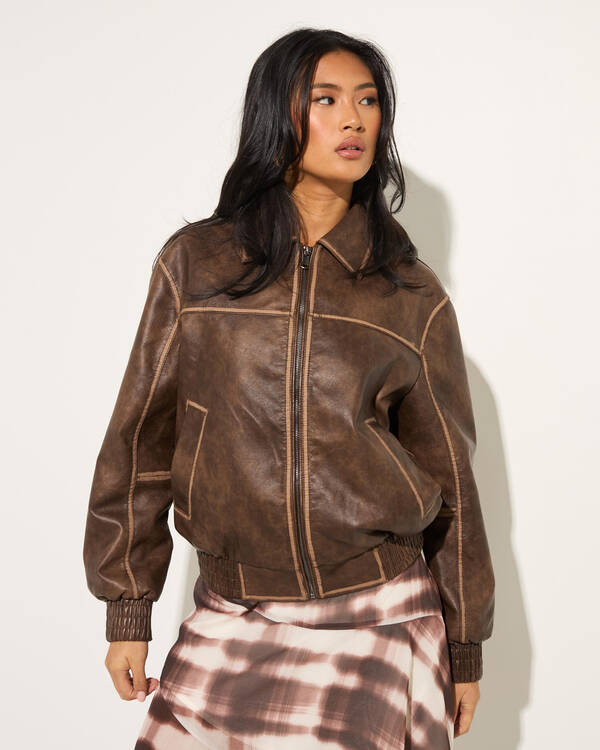 Romeo Faux Leather Jacket