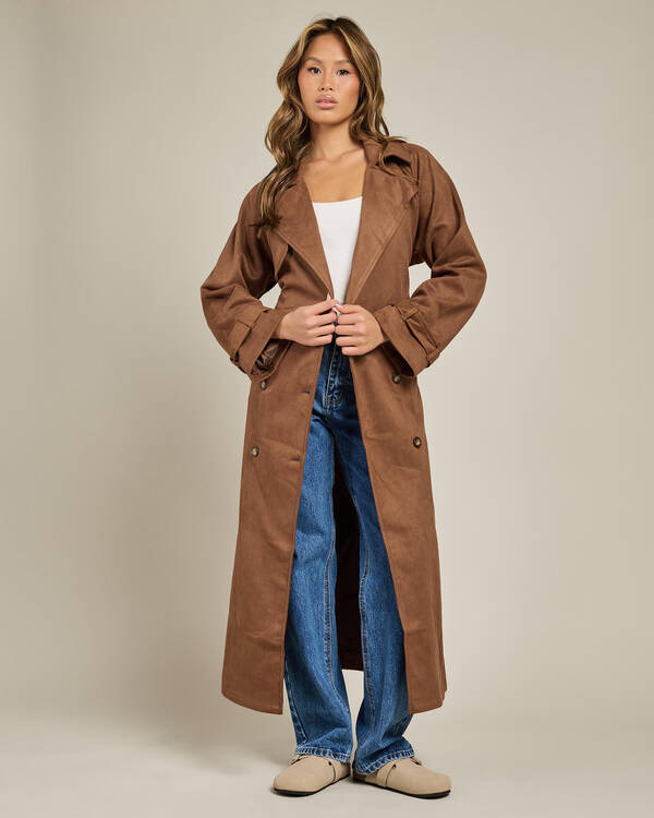 Frankie Faux Suede Coat