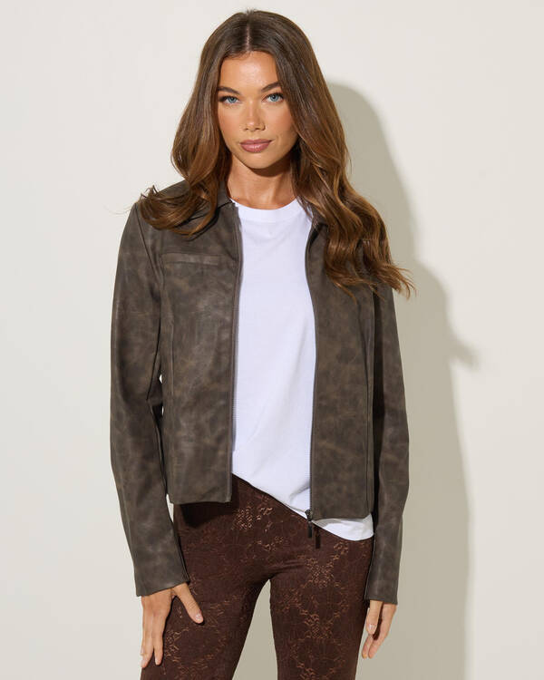 Lennon Faux Leather Jacket