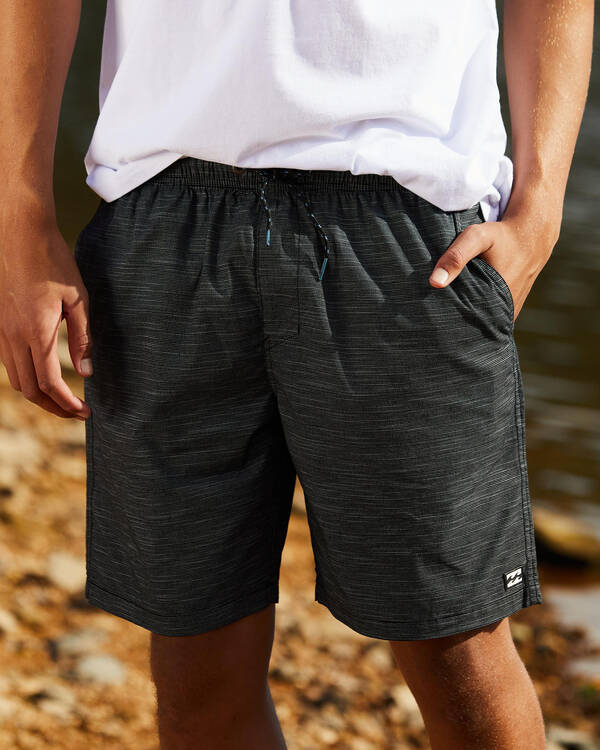 Slub Elastic Walk Shorts