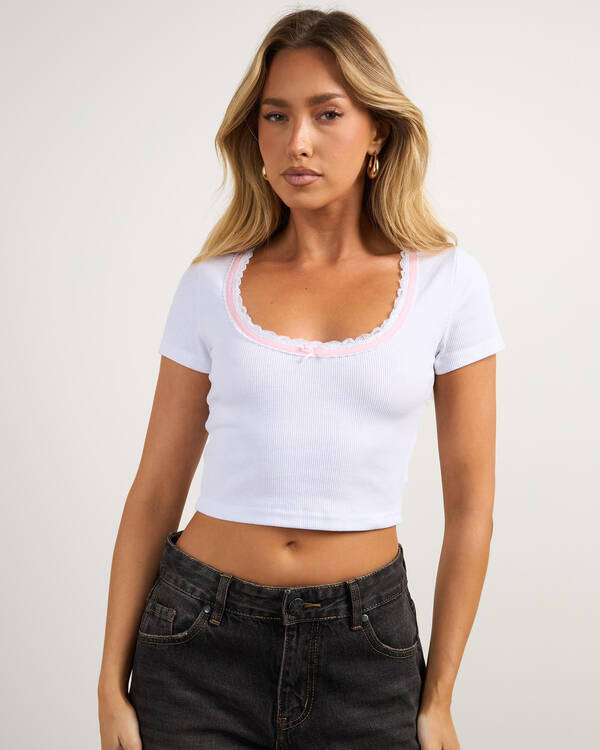 Frenchy Basic Rib Baby Tee