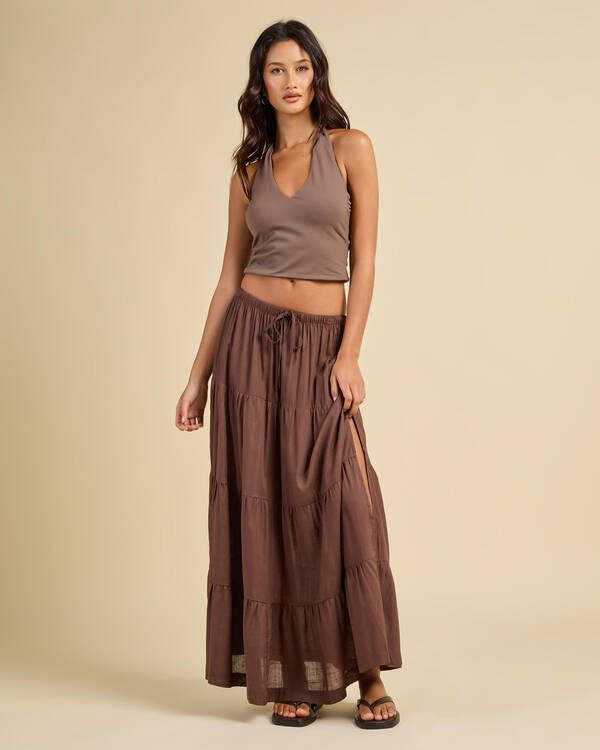 Classic Tiered Maxi Skirt