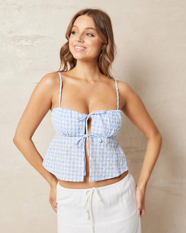 Aubrey Tie Front Top