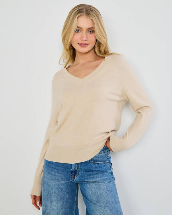 Lydia V Neck Knit Jumper