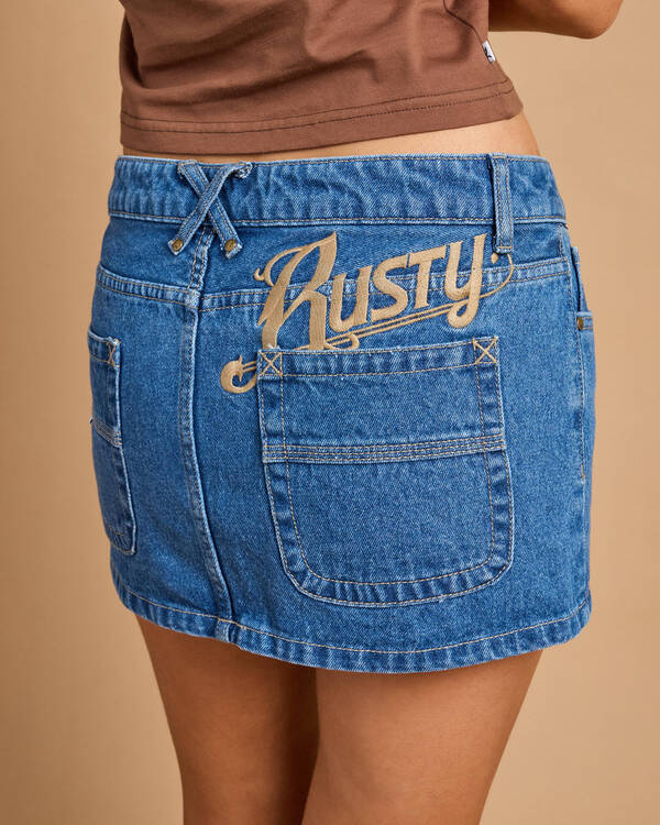 Risque` Micro Denim Skirt