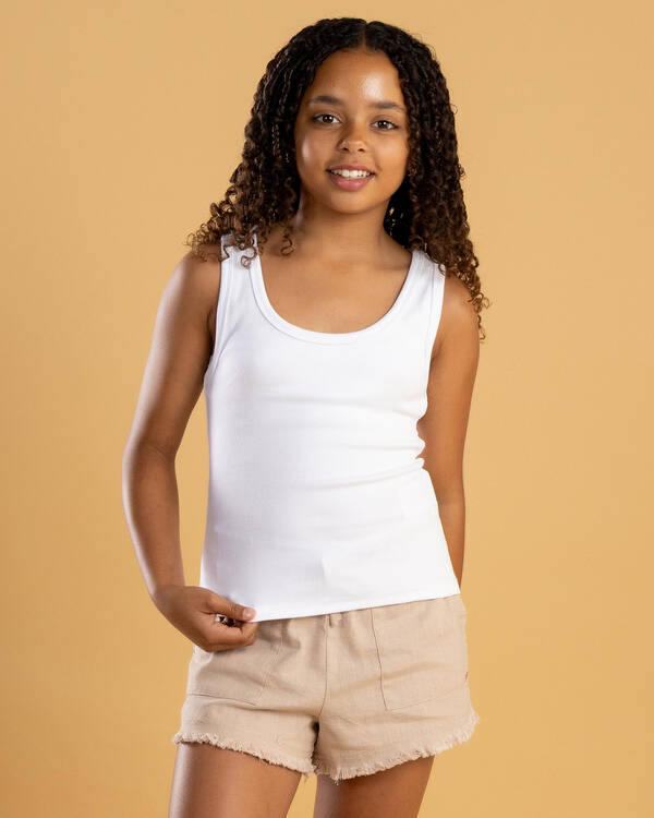 Basic Myla Rib Scoop Tank Top