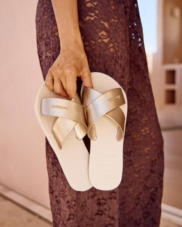 Aqua Metallic Sandals