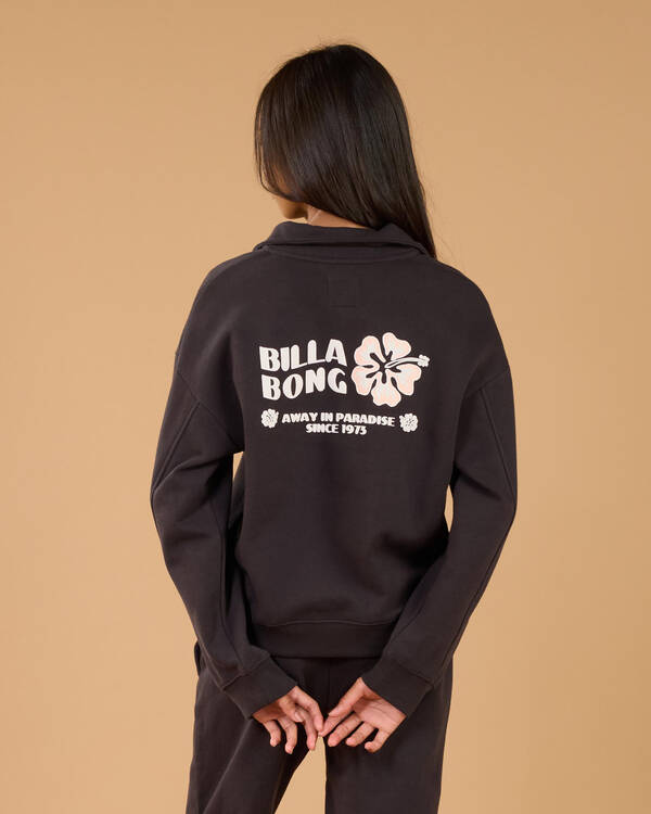 Paradise Half Zip Crew Sweatshirt