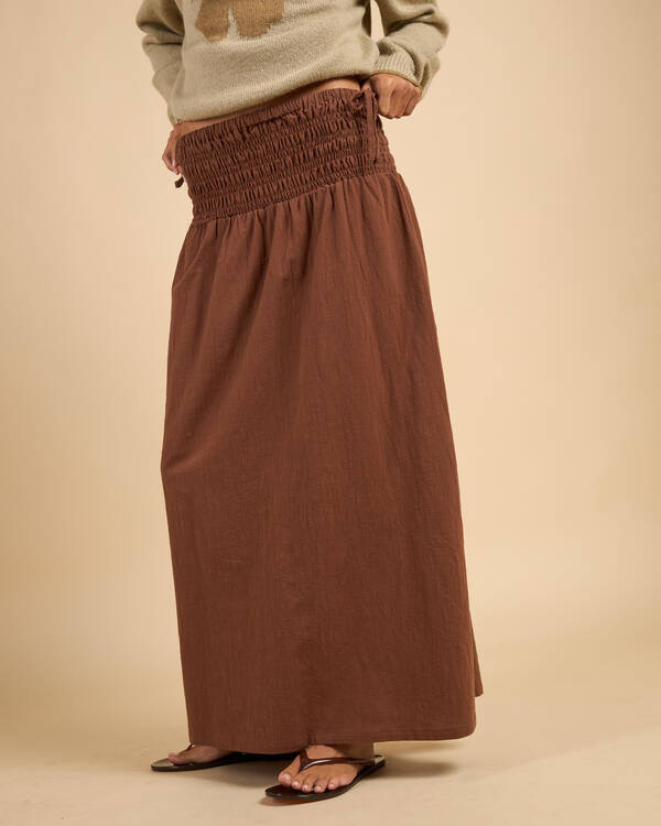 Alana Tie Side Maxi Skirt