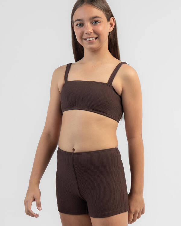 Elora Scrunch Bandeau Bikini Set