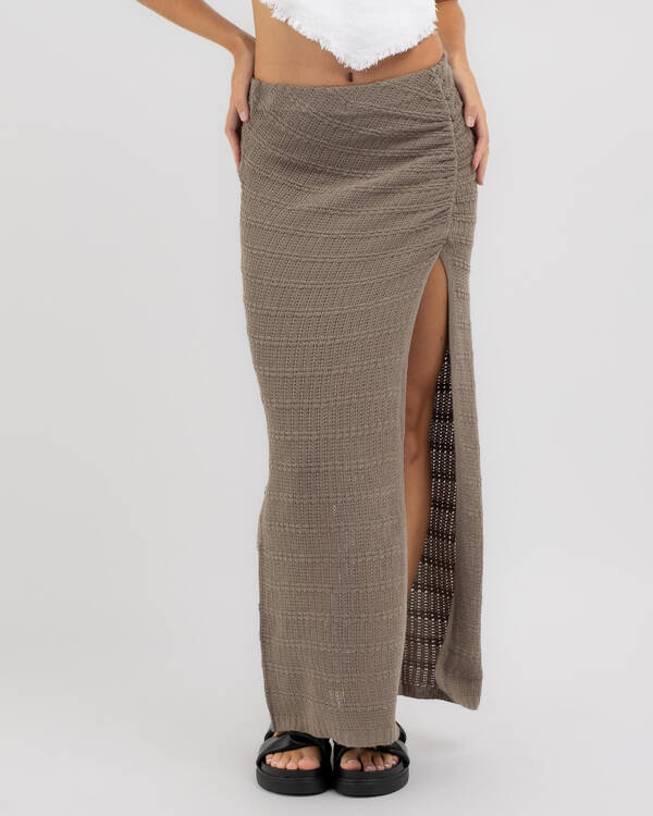 Maldives Crochet Maxi Skirt
