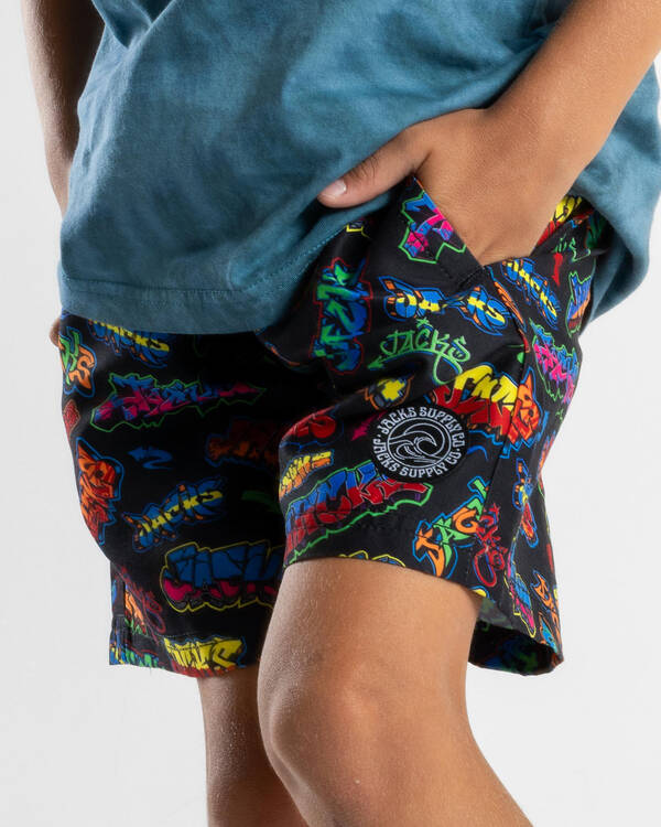 Toddlers' Spray Elastic Waist Shorts