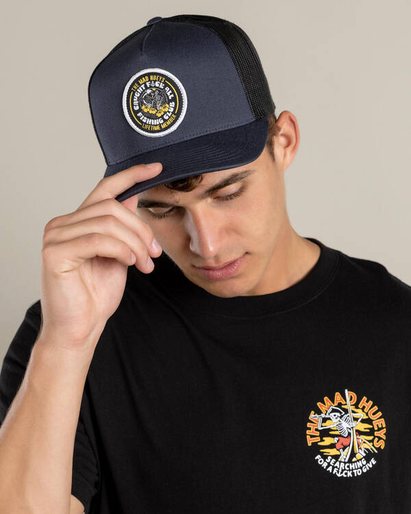 Tropic Caught Fk All Twill Trucker Cap