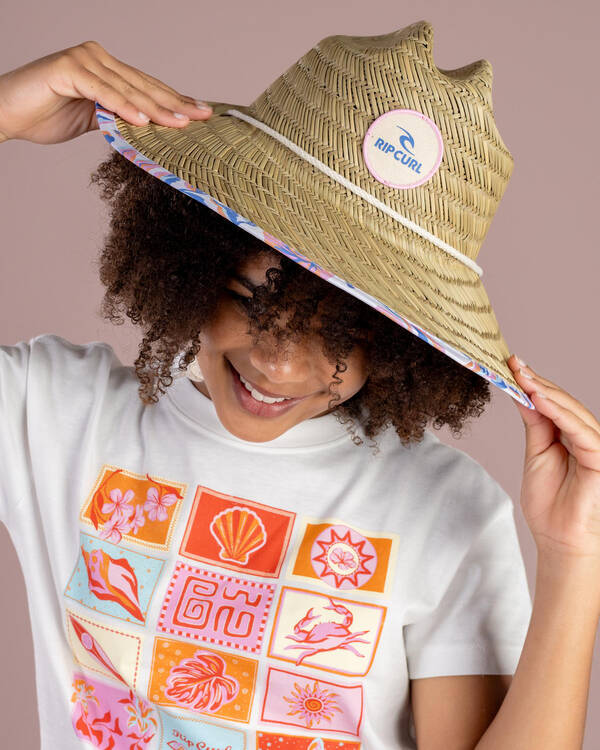 Mixed Straw Sun Hat