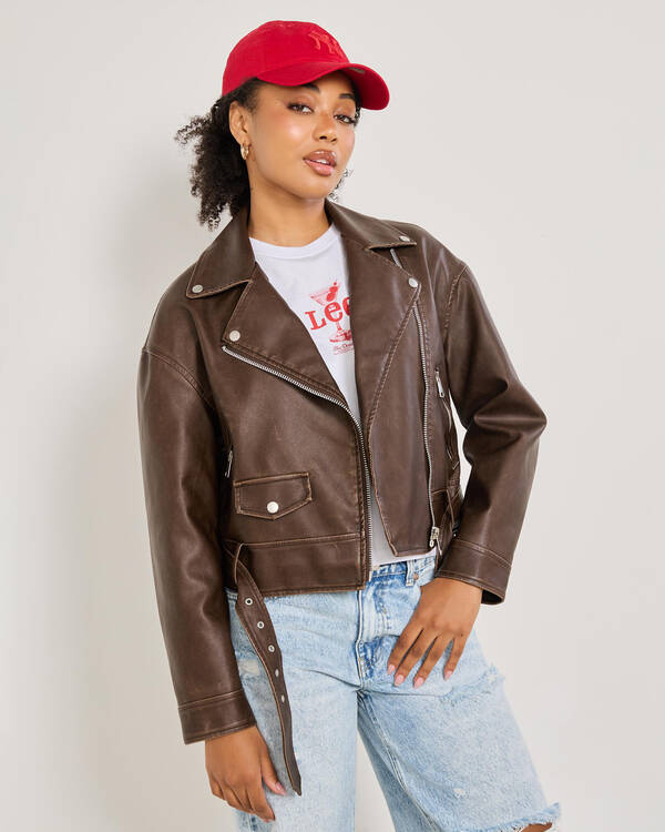 Cruz Faux Leather Jacket
