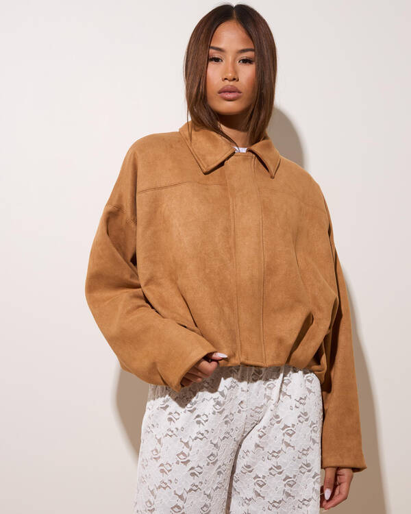London Faux Suede Jacket