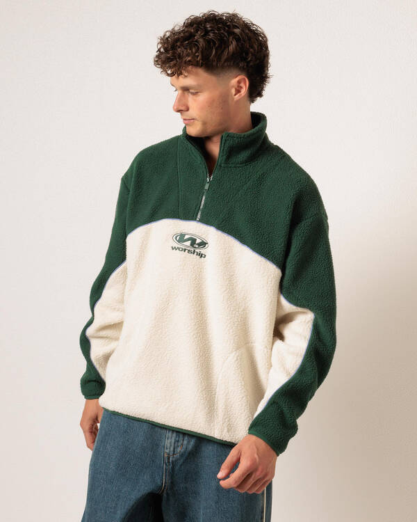 Sonic 1/4 Zip Sherpa Fleece Sweatshirt