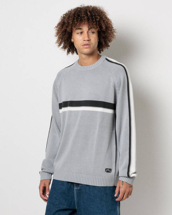 White Lines 2.0 Knitted Crew Jumper