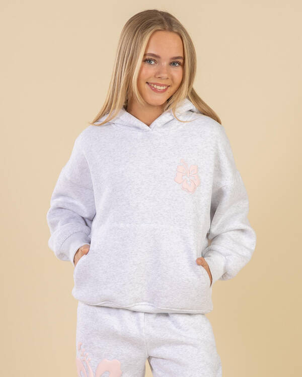 Girls’Hibiscus Hoodie