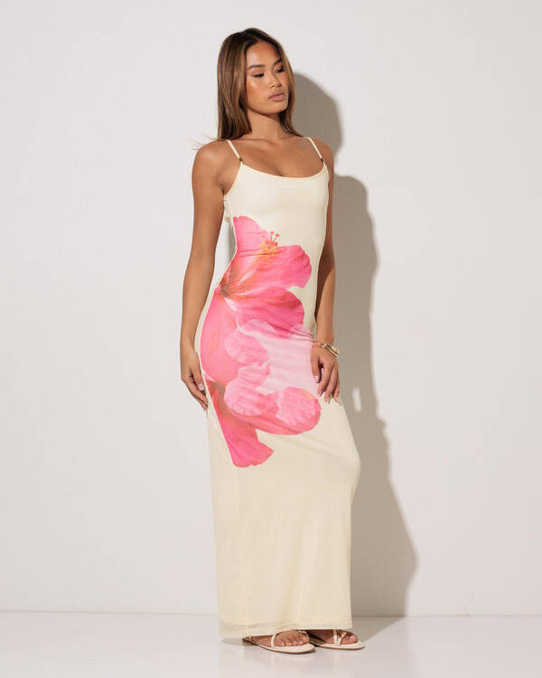 chinese dress ladies Mesh Scoop Maxi Slip Dress – WeWoreWhat