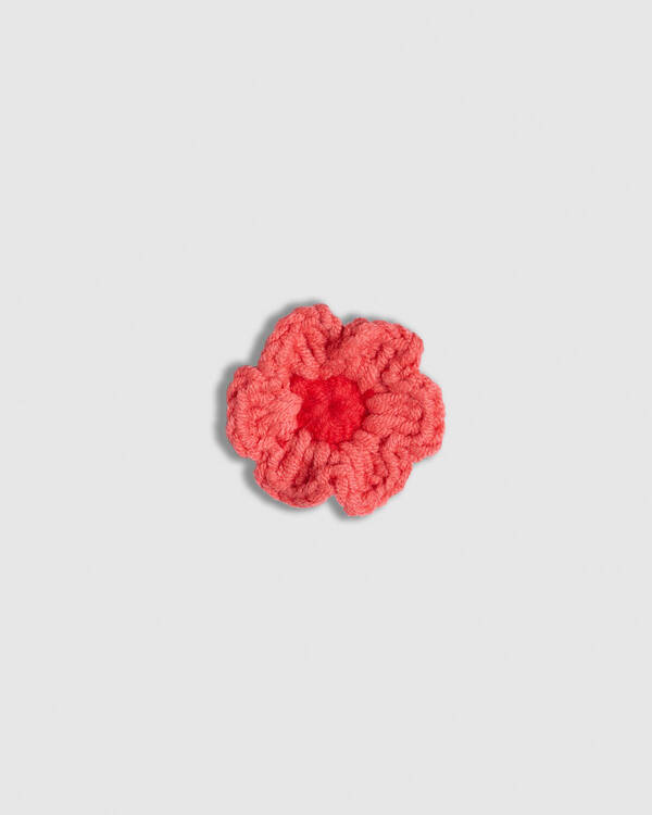 Pink Crochet Flower Jibbitz