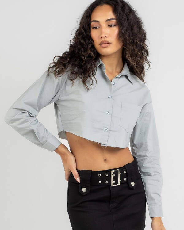 Out Of Office Cropped Shirt