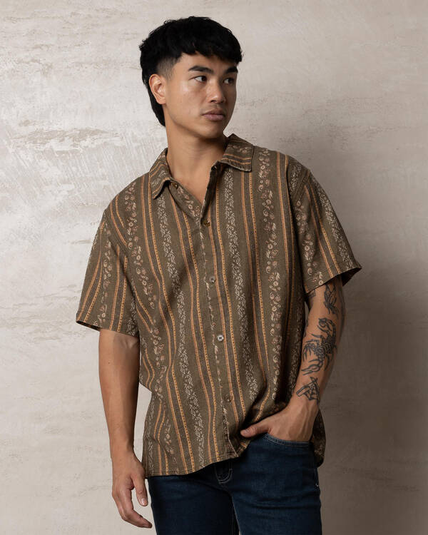 Paisley Stripe Short Sleeve Shirt