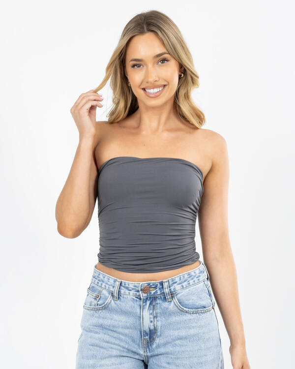 Basic Ruche Tube Top