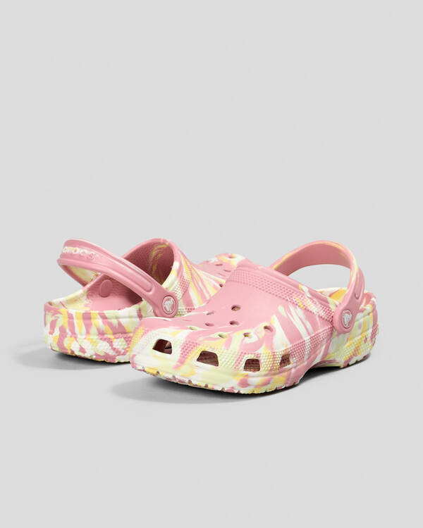 Classic Marbled Clogs Shoes