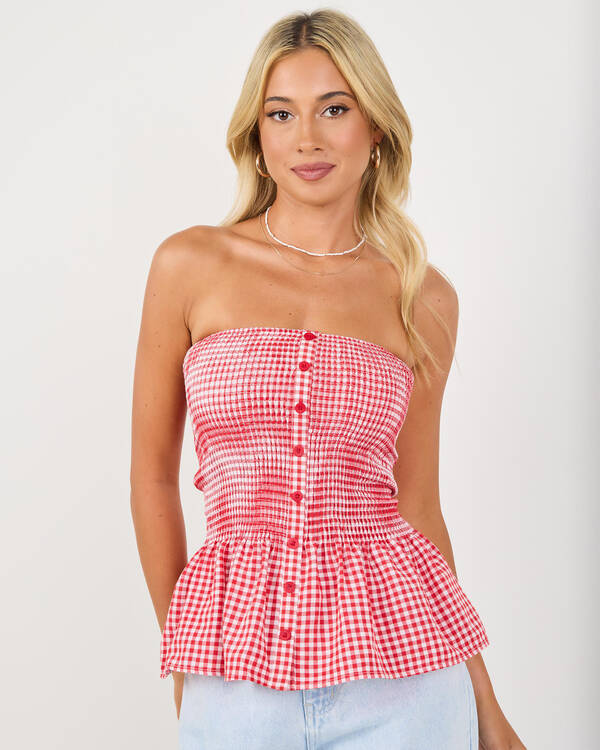 Annie Peplum Tube Top
