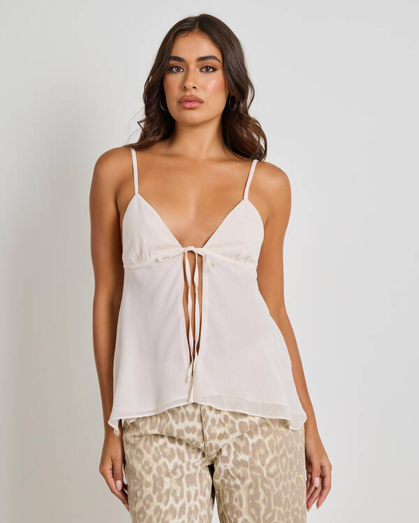 Maree Tie Front Top